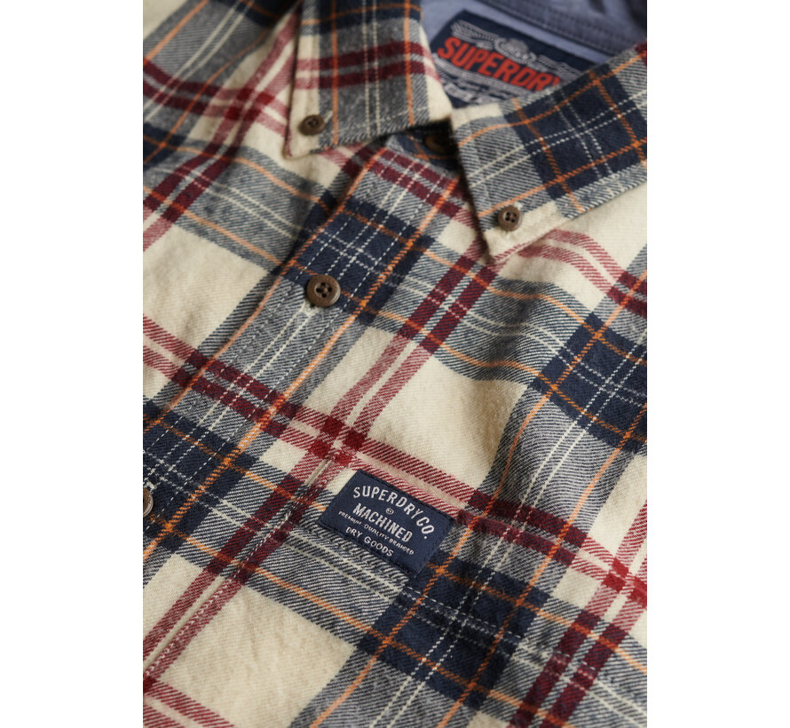 L/S COTTON LUMBERJACK SHIRT Peyton Check White (M4011047A - G7R)