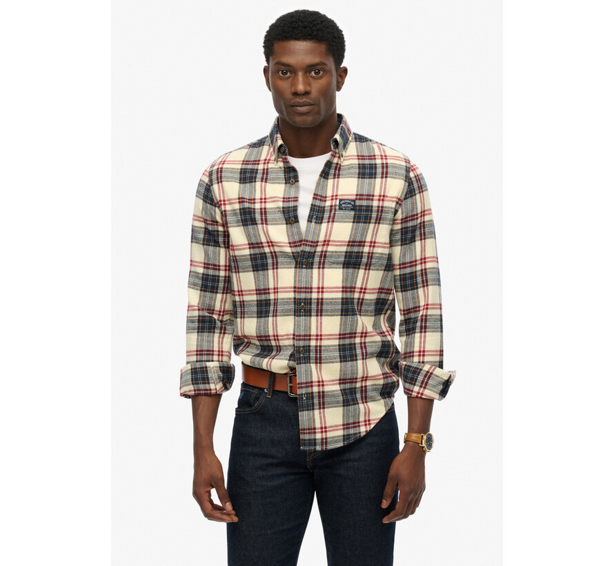 L/S COTTON LUMBERJACK SHIRT Peyton Check White (M4011047A - G7R)
