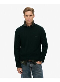 Superdry WOOL BLEND JUMPER Forest Green Marl (M6110689A - TEM)