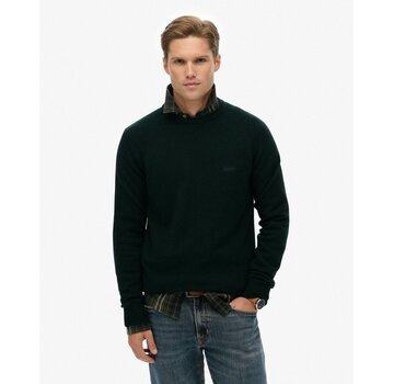 Superdry WOOL BLEND JUMPER Forest Green Marl (M6110689A - TEM)