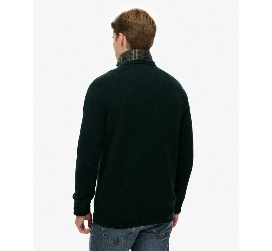 WOOL BLEND JUMPER Forest Green Marl (M6110689A - TEM)