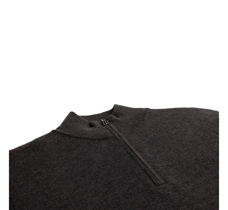 FIRENZE | Stretch half zip Anthracite (TRKWJE131 - 202)