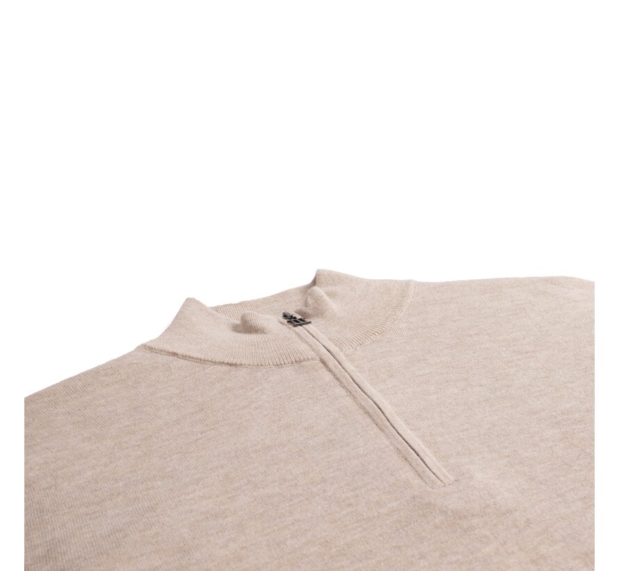 FIRENZE | Stretch half zip Beige (TRKWJE131 - 101)