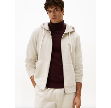 Tommy Hilfiger ESSENTIAL FLEECE ZIP Heathered Oatmilk (MW0MW37234 - HGF)