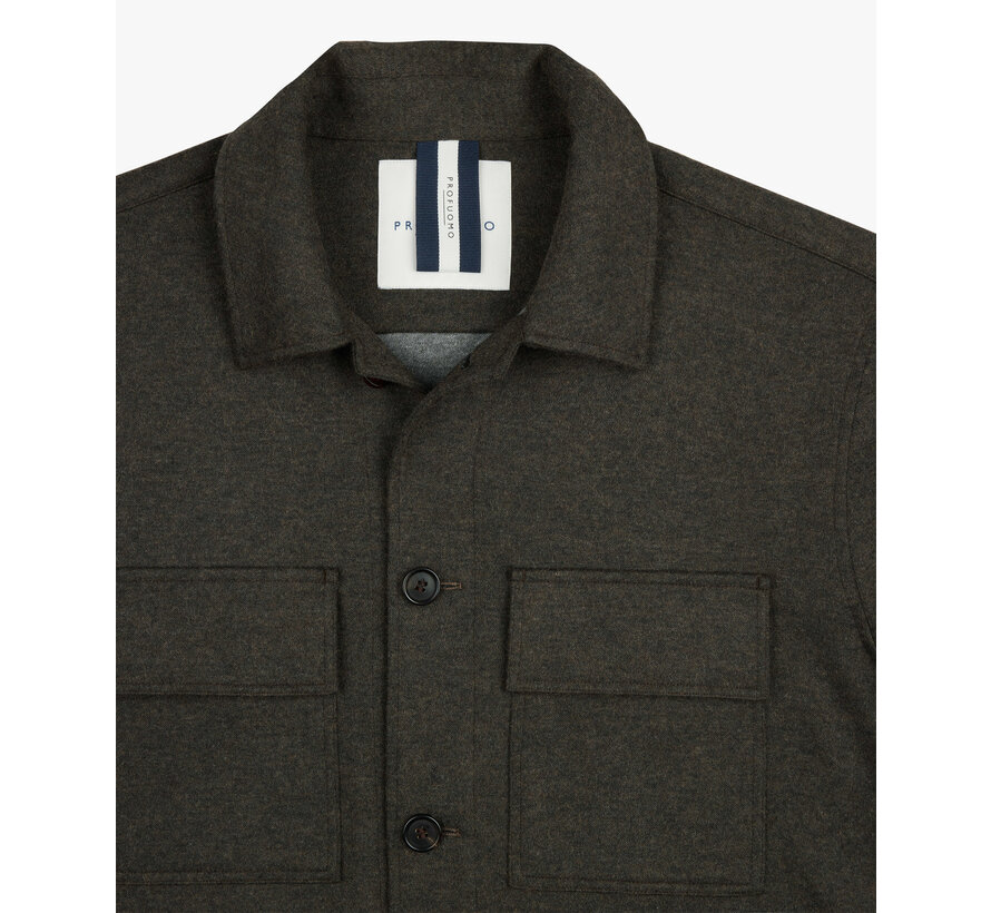 OVERSHIRT CUTAWAY BROWN (PPWF30002C)