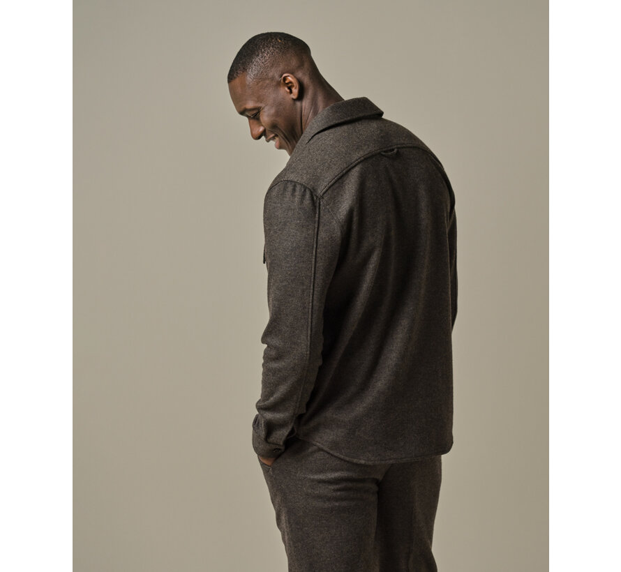 OVERSHIRT CUTAWAY BROWN (PPWF30002C)