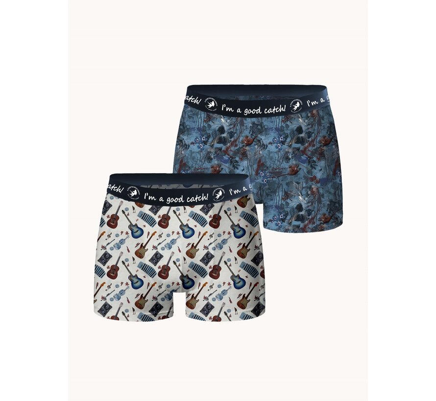 2Pack Boxershorts Blue (32.267 - 600)
