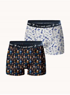 A Fish Named Fred 2Pack Boxershorts Navy (32.268 - 604)