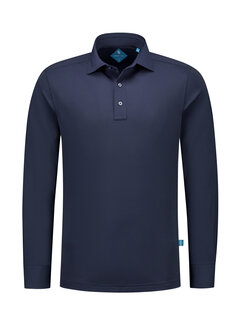 District Indigo Pique Performance Polo LS Navy  (7.42.410.780 - 010)