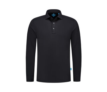 District Indigo Pique Performance Polo LS Black  (7.42.410.780 - 020)