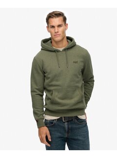 Superdry ESSENTIAL LOGO HOODIE HB Faded Sage Green Marl (M2014404A - H7G)
