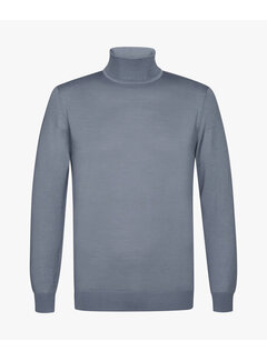 Profuomo PULLOVER MOCK NECK BLUE (PPWJ30004I)