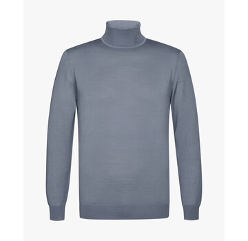 Profuomo PULLOVER MOCK NECK BLUE (PPWJ30004I)
