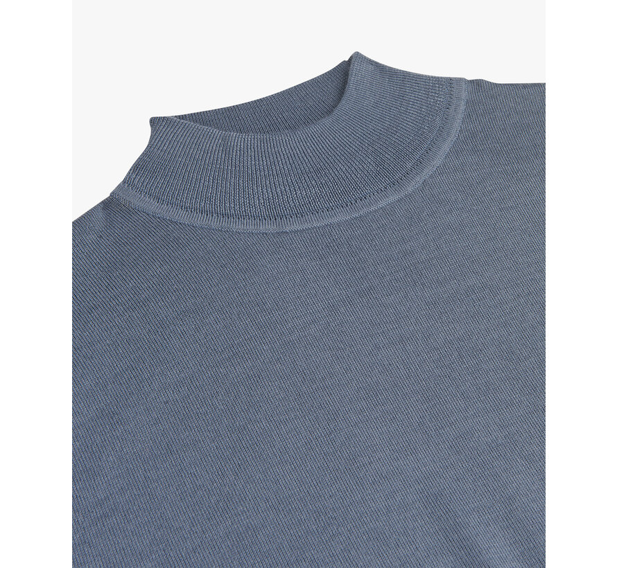 PULLOVER MOCK NECK BLUE (PPWJ30004I)