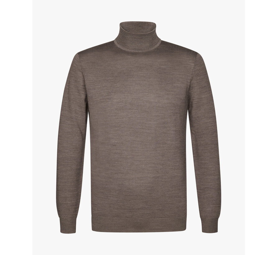 PULLOVER MOCK NECK TAUPE (PPWJ30004D)