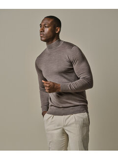Profuomo PULLOVER MOCK NECK TAUPE (PPWJ30004D)