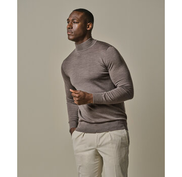 Profuomo PULLOVER MOCK NECK TAUPE (PPWJ30004D)
