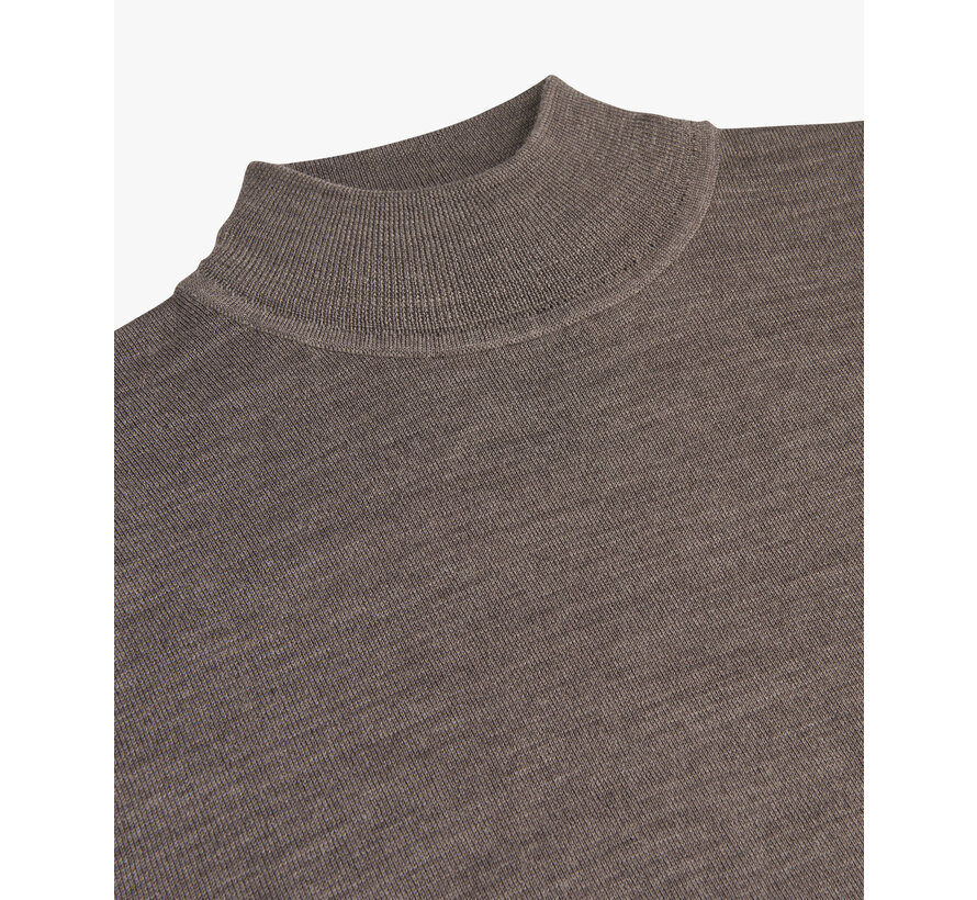 PULLOVER MOCK NECK TAUPE (PPWJ30004D)