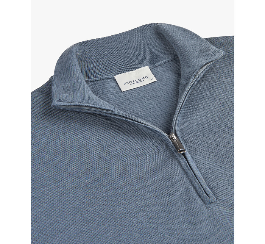 PULLOVER HALF ZIP BLUE (PPWJ30003I)