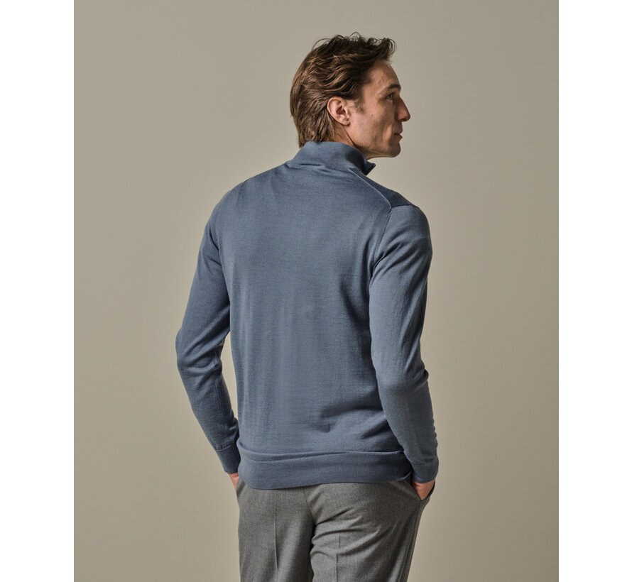 PULLOVER HALF ZIP BLUE (PPWJ30003I)