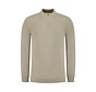 Essential Knitwear Halfzip Sweater Taupe (10815 - 53)