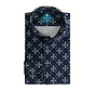 Overhemd Performance Pique Print Dark Blue / White (7.42.025.782 - 310)