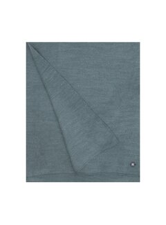 Tresanti SNOW Fine knitted scarf with rubber logo|| Blue (TRSCHE125 - 800)