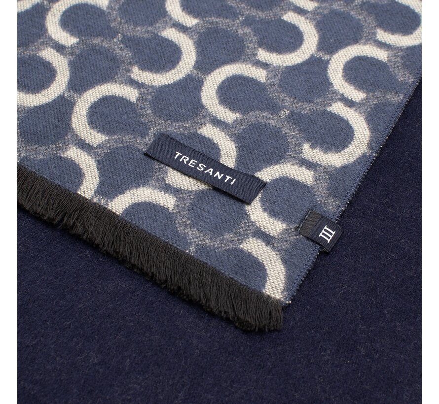 DIANGELO Viscose scarf with half chain Multi (TRSCIE205 - 1000)