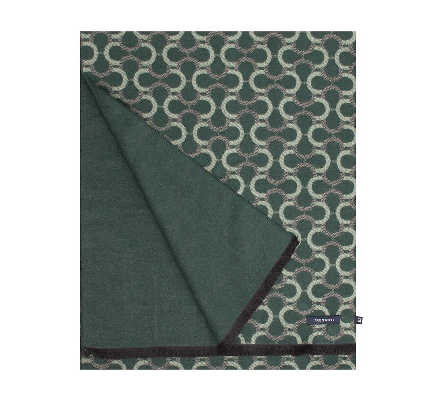 DIANGELO Viscose scarf with half chain Green (TRSCIE205 - 900)