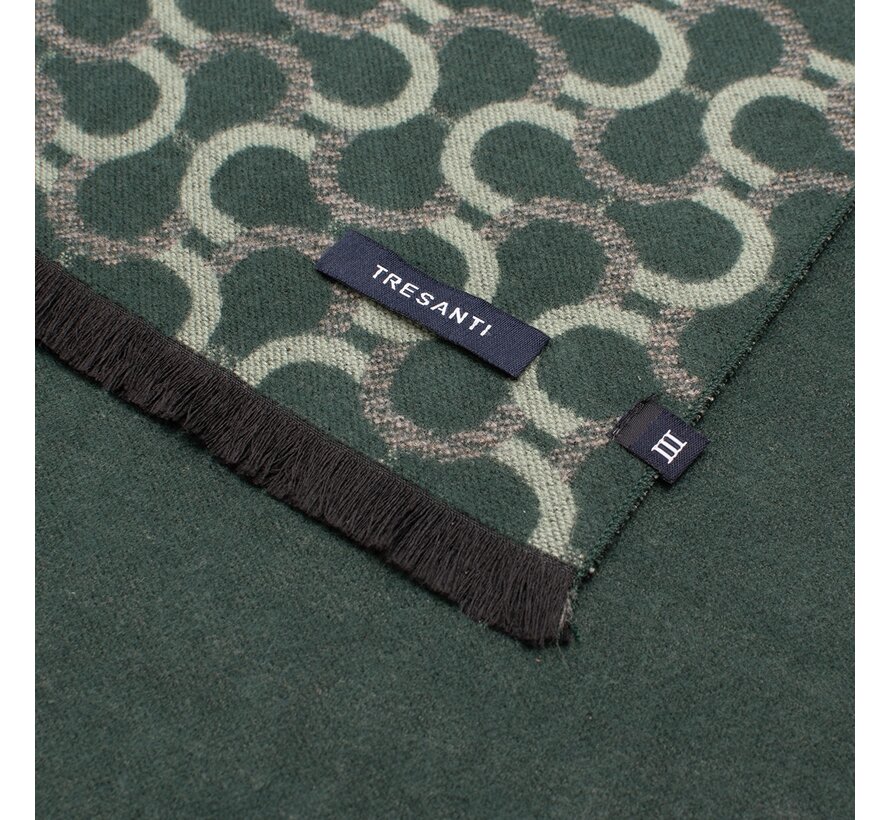 DIANGELO Viscose scarf with half chain Green (TRSCIE205 - 900)