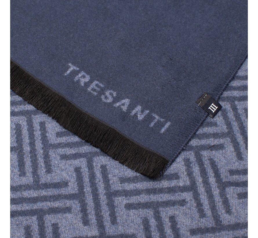 DIDIMO Viscose scarf with logo Navy (TRSCIE216 - 803)