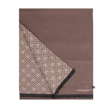 Tresanti DIDIMO Viscose scarf with logo Dark brown (TRSCIE216 - 402)