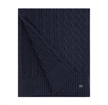 Tresanti DOMIZIANO Knitted cable scarf Navy (TRSCIE221 - 803)