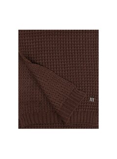 Tresanti BERGEMERE Uni knitted scarf Dark brown (TRSCHE184 - 402)