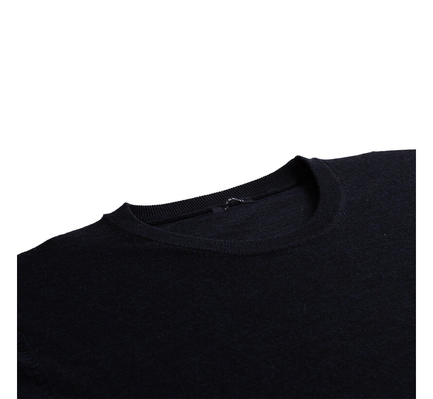 FABIAN | Merino round neck Navy (TRKWJE132 - 803)