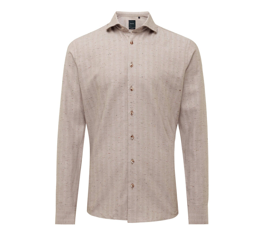 FIONNO | Herringbone dots shirt Beige (TRSHJE456 - 101)
