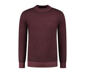 District Indigo Mockneck Pullover Merino/Stretch Bordeaux (7.22.508.502 - 082)