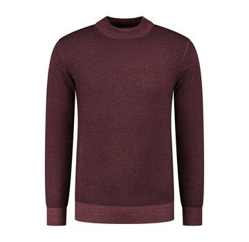 District Indigo Mockneck Pullover Merino/Stretch Bordeaux (7.22.508.502 - 082)
