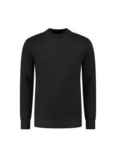 District Indigo Mockneck Pullover Merino/Stretch Black (7.22.508.502 - 020)