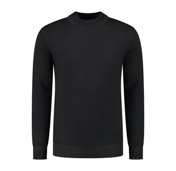 District Indigo Mockneck Pullover Merino/Stretch Black (7.22.508.502 - 020)
