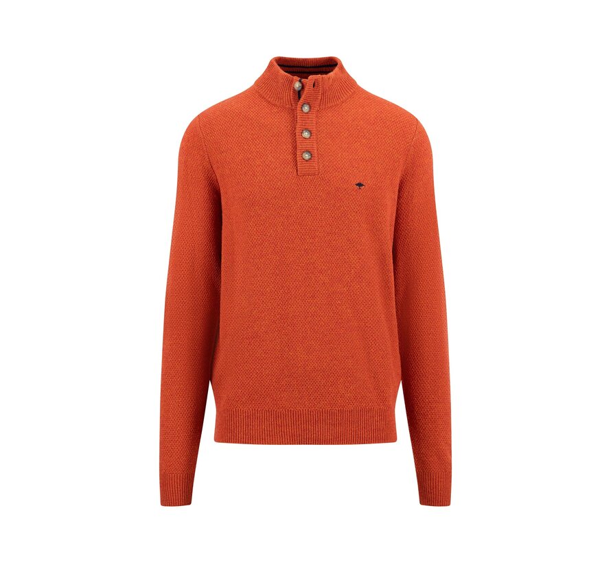 Trui Button Structure Flame (1411 318 - 304)