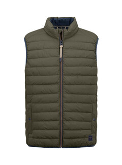 Fynch Hatton Bodywarmer Basic Light Weight Dark Khaki (1414 2601 - 719)