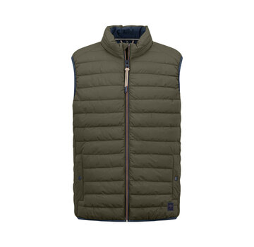 Fynch Hatton Bodywarmer Basic Light Weight Dark Khaki (1414 2601 - 719)