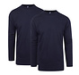 Longsleeve T-shirt Virginia 2Pack Ronde Hals Navy (3128/2 - 6)N