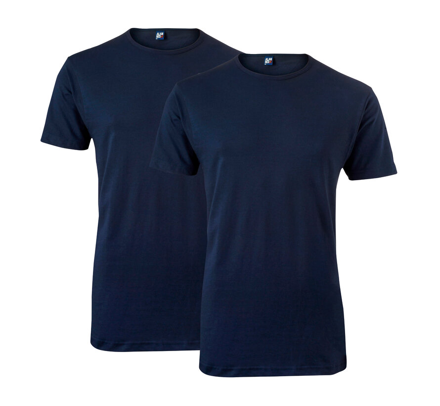 T-shirt Ottowa 2-Pack Stretch Ronde Hals Navy (6680 - 6)N