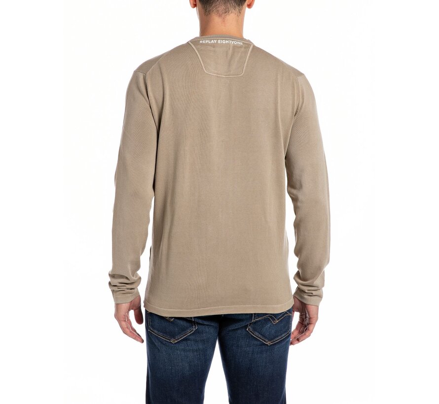 knitwear REGULAR SOLARIZZO TREATMENT COTTON-12 gg  PEANUT (UK2751.000.G23374S - 725)