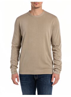 Replay knitwear REGULAR SOLARIZZO TREATMENT COTTON-12 gg  PEANUT (UK2751.000.G23374S - 725)