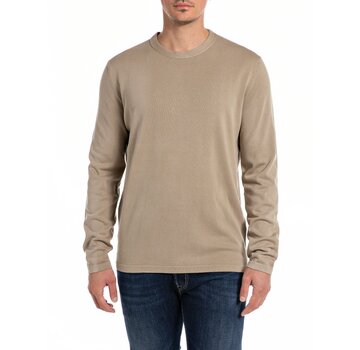 Replay knitwear REGULAR SOLARIZZO TREATMENT COTTON-12 gg  PEANUT (UK2751.000.G23374S - 725)