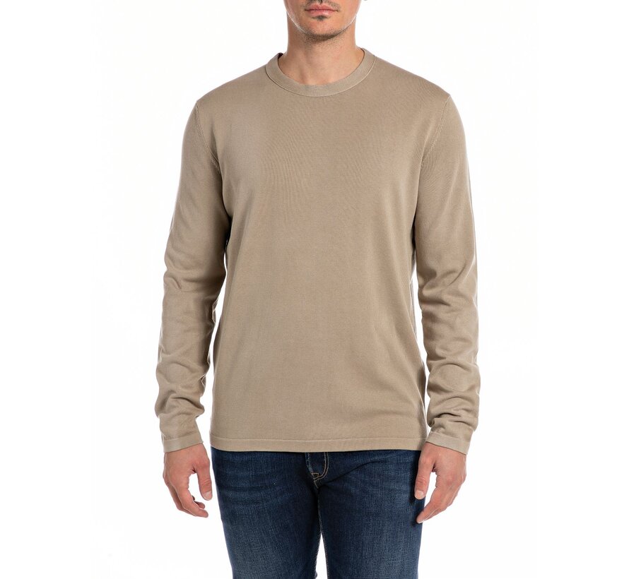 knitwear REGULAR SOLARIZZO TREATMENT COTTON-12 gg  PEANUT (UK2751.000.G23374S - 725)