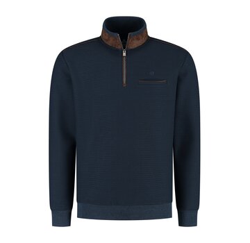 Fellows United Pullover striper jacquard Navy (52.2652 - 110)